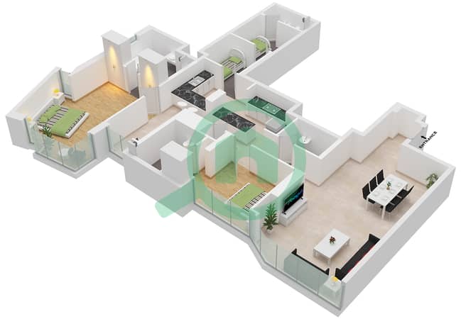 Type B6 Unit 4 Floor 29-40