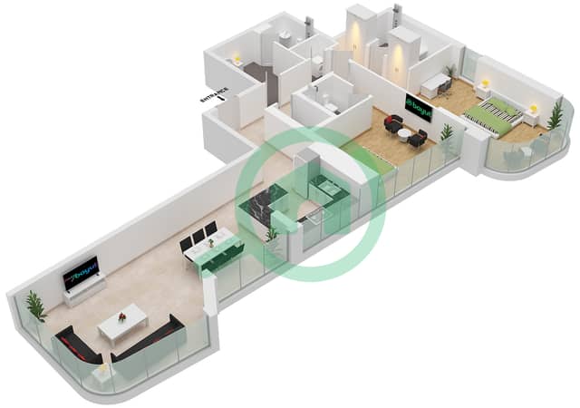 Type B1 Unit 3 Floor 29-40