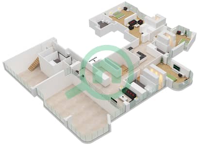 Рэдиант Хайт - Апартамент 6 Cпальни планировка Тип/мера P-1A / UNIT 2 FLOOR 41-42