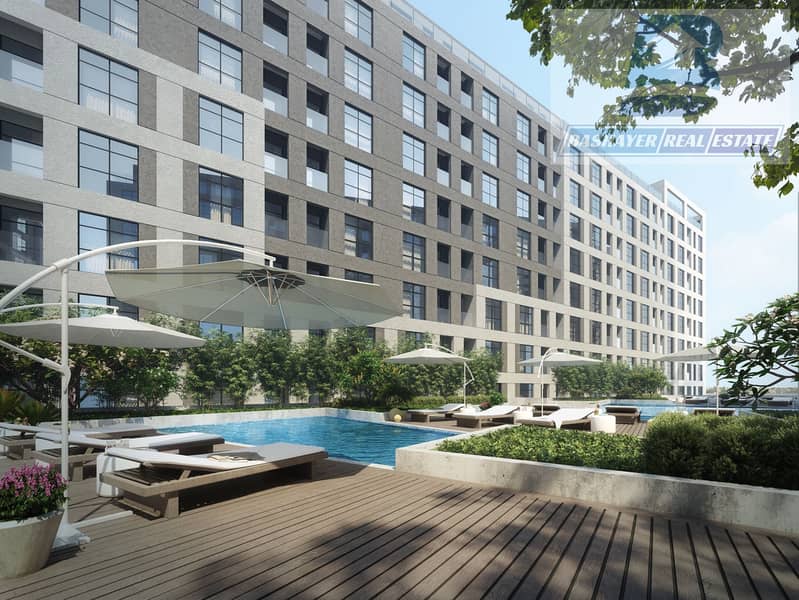Al Mamsha Seerah Exterior Swimming Pool Render. jpg Al Mamsha Seerah Exterior Swimming Pool Render. jpg