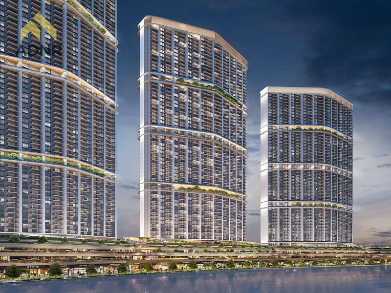 7 A6_DIMOND TOWER_CANAL SIDE_NIGHT VIEW_RENDER. jpg