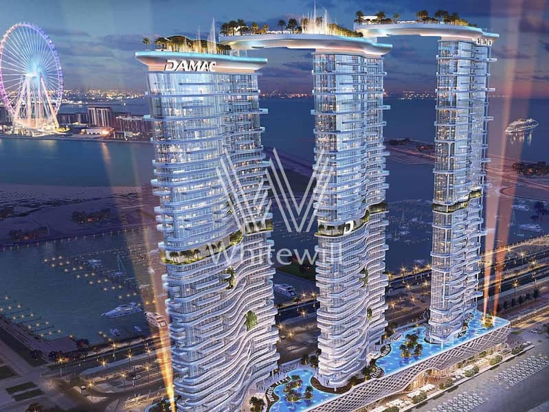 شقة في داماك باي برج A،داماك باي بتوقيع كافالي،دبي هاربور‬ 1 غرفة 4300000 درهم - 10568197