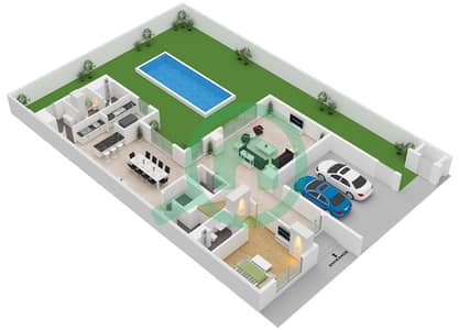 苏巴专属别墅区 - 5 卧室别墅类型A-VARIENT 1戶型图