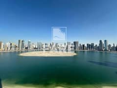 أرخص شقة 3 غرف نوم واسعة مطلة على البحيرة في الممزر الشارقة