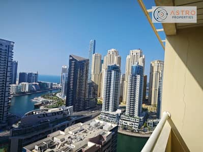 2 Bedroom Flat for Rent in Dubai Marina, Dubai - Ready to move | Canal and sea view | Good location