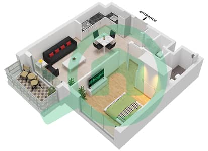 Hillcrest - 1 Bedroom Apartment Type A Floor plan