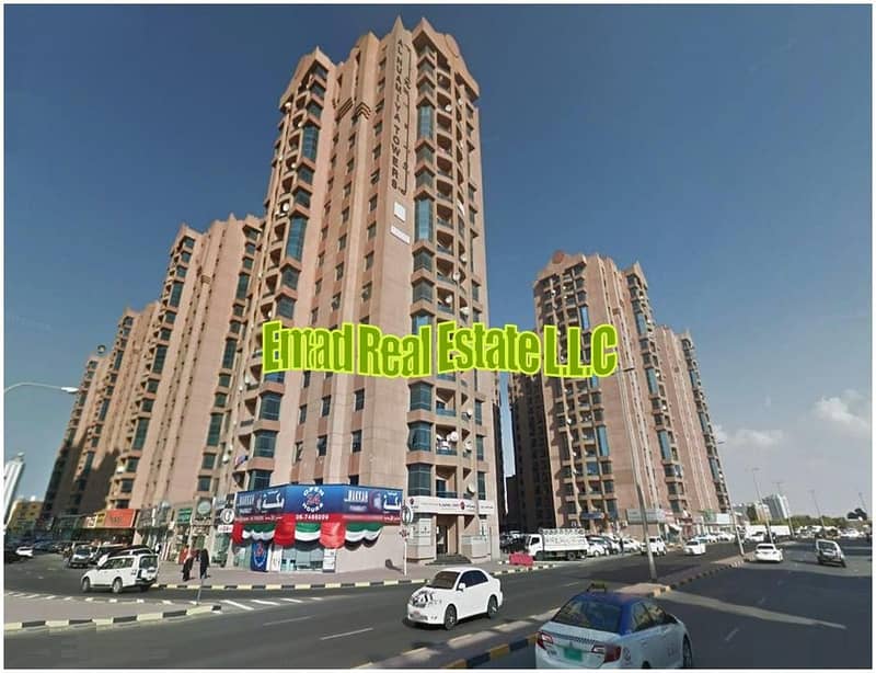 Naimiyah Towers: Big 1 Bed Hall (2 Washrooms) Big size 1019 sqft without Pillar