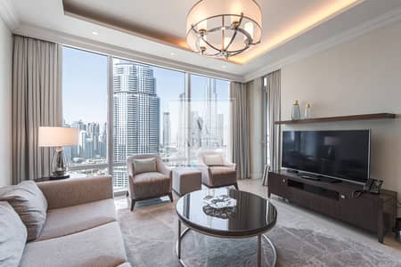 1 Bedroom Apartment for Rent in Downtown Dubai, Dubai - Burj View | All Inclusive | Access to Dubai Mall