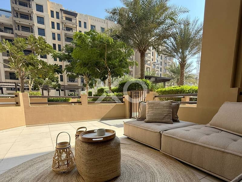 Huge Terrace|  Fully furnished |Direct pool access