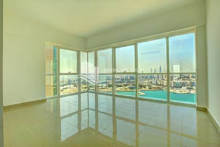 فلیٹ 3 غرف نوم للايجار في جزيرة الريم، أبوظبي - 3-br-apartment-abu-dhabi-al-reem-island-marina-square-mag-5-residences-master-bedroom. JPG