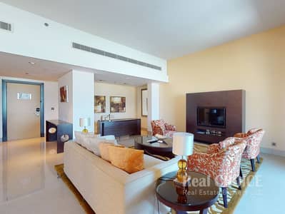 阿尔贾达法住宅区， 迪拜 3 卧室酒店式公寓待租 - MEA AL JADDAF - 3BR - LIVING ROOM PHOTO 1. jpg