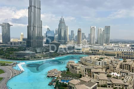 3 Bedroom Apartment for Rent in Downtown Dubai, Dubai - Burj and Fountains view | Furnished | High floor