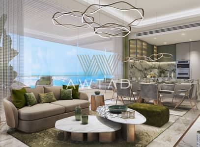 2 Cпальни Апартамент Продажа в Дубай Харбор, Дубай - DAMAC BAY 2_2BRLuxury Dining room. jpg