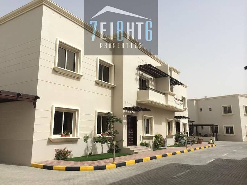 3 Amazing facilities: 5 b/r villa + maids room + swimming pool + gym + childrens park + private garden for rent in Barsha