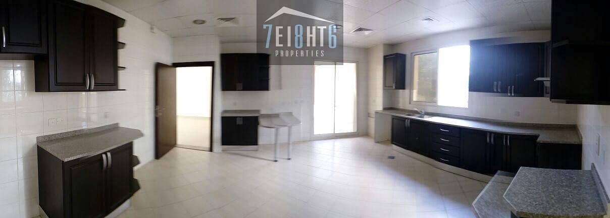 2 Amazing facilities: 5 b/r villa + maids room + swimming pool + gym + childrens park + private garden for rent in Barsha