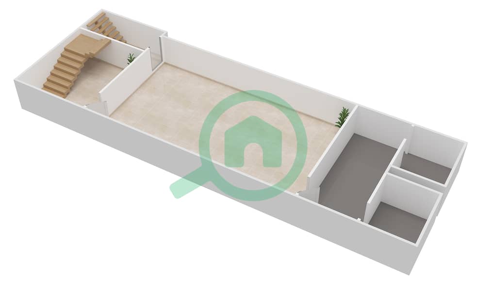 المخططات الطابقية لتصميم النموذج ASHBURN-F1 فیلا 5 غرف نوم - ريدوود أفينيو Basement image3D