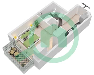 Арт Бэй - Апартамент Студия планировка Тип/мера A / UNIT 8 FLOOR 3-10