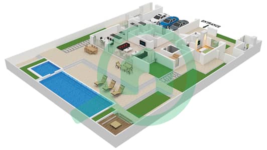 Palmiera - 4 卧室别墅类型CHAMFERED戶型图