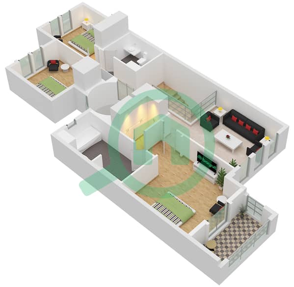 Type 1 Unit Middle First Floor