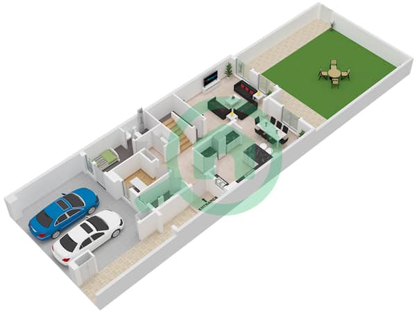 Type 2 Unit Middle First Floor