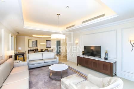 3 Bedroom Flat for Rent in Downtown Dubai, Dubai - Furnished Unit | Fountain and Burj Views | Vacant