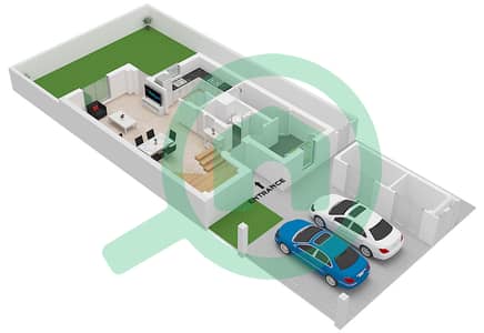Яс Парк Гейт - Таунхаус 3 Cпальни планировка Тип 3BR-E