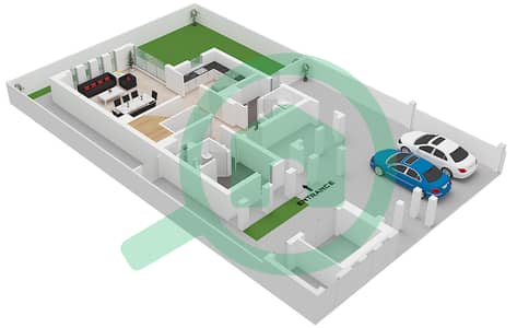 Яс Парк Гейт - Таунхаус 4 Cпальни планировка Тип 4BR