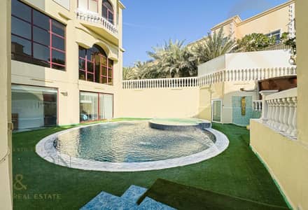 8 Bedroom Villa for Rent in Emirates Hills, Dubai - Furnished Mansion | Lake View | Well Maintained