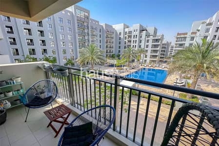 3 Bedroom Apartment for Rent in Town Square, Dubai - Pool View | Upgraded Kitchen | Wooden Flooring