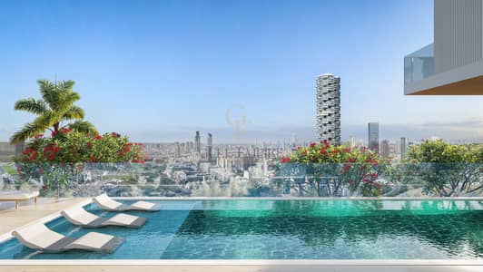 2 Bedroom Flat for Sale in Jumeirah Village Circle (JVC), Dubai - 24th Floor. Infinity Pool-02. jpg