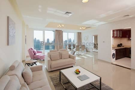 1 Bedroom Flat for Rent in Dubai Marina, Dubai - Summer Offer - One Bedroom Deluxe - Full Serviced - Sea View - Serviced Apartment - High floor - Balcony - All Bills included - No Commision 1 Bedroom Flat for Rent in Dubai Marina, Dubai - Summer Offer - One Bedroom Deluxe - Full Serviced - Sea View - Serviced Apartment - High floor - Balcony - All Bills included - No Commision
