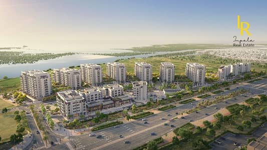 2 Cпальни Апартамент Продажа в Яс Айленд, Абу-Даби - ALDAR_Ansam2_CGI03_Aerial_04. jpg