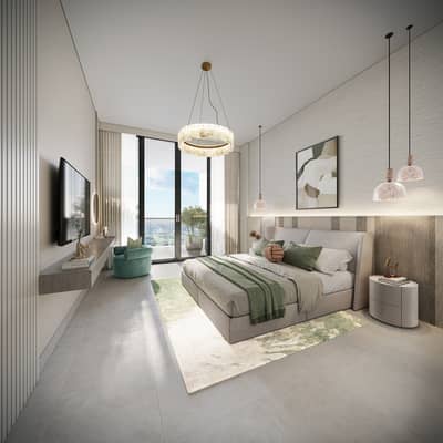 فلیٹ 1 غرفة نوم للبيع في مجان، دبي - 241226_RARE 7182 BARARI PARK_interior-1BHK Bedroom_8K. jpg