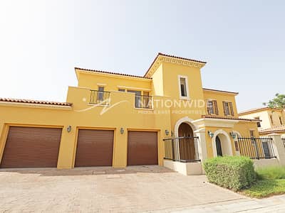 5 Bedroom Villa for Rent in Saadiyat Island, Abu Dhabi - Vacant |Chic 5BR |Mediterranean Style |Golf Views