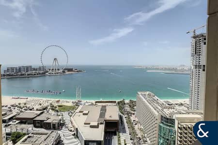 2 Bedroom Apartment for Rent in Jumeirah Beach Residence (JBR), Dubai - Full Sea View | Upgraded 2 bed | Furnished