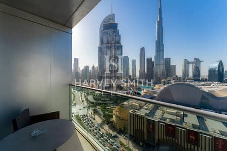 1 Bedroom Apartment for Rent in Downtown Dubai, Dubai - Luxury | Full Burj and Fountain Views | Vacant