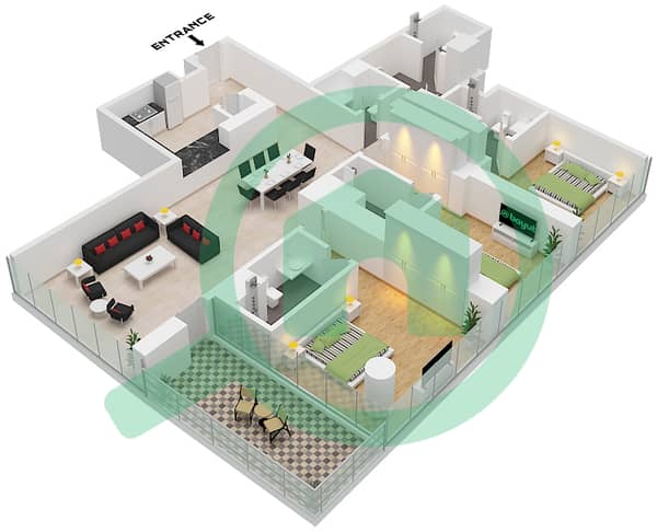 Type A Unit 1 Floor 11-32,34-47