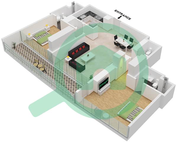 Type A Unit 2 Floor 46-47