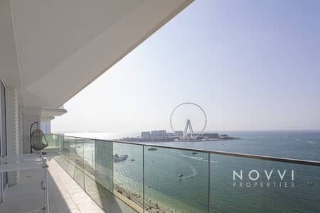 3 Bedroom Apartment for Rent in Jumeirah Beach Residence (JBR), Dubai - Fully Furnished | Panoramic Sea View | High Floor