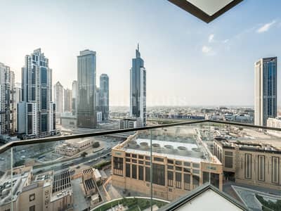 2 Bedroom Apartment for Rent in Downtown Dubai, Dubai - Exclusive | Unfurnished | Mid Floor | Pool View
