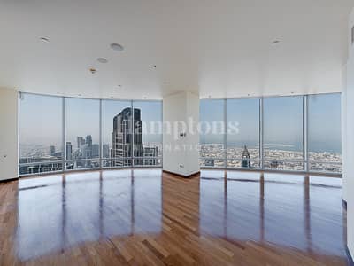 3 Bedroom Apartment for Rent in Downtown Dubai, Dubai - Largest Layout | Sea And SZR Views | Renovated