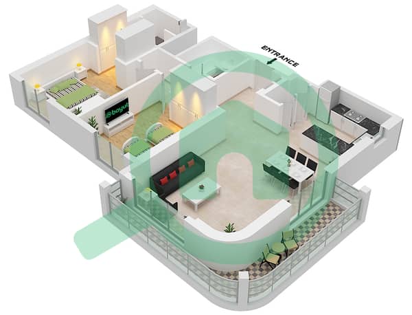 Type A-2 Unit 2 Floor 2-20 
Unit 3 Floor 6-20