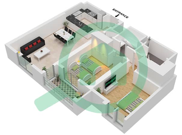 Type B-2 Unit 4 Floor 6-20