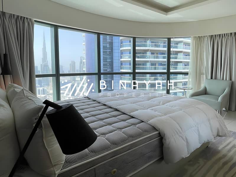 Vacant | Fully furnished | Burj Khalifa View | 3 Bed |