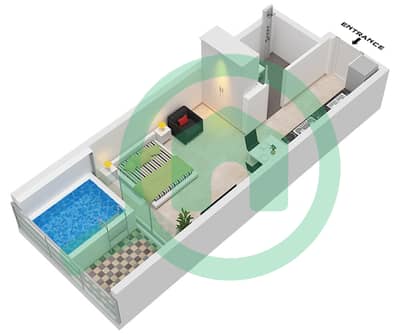 萨马纳曼哈顿1号 - 单身公寓单位4,5,10,11 FLOOR 2-5,6-14戶型图