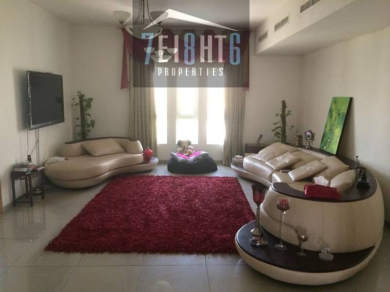 4 5 b/r independent high quality fully FURNISHED villa with maids room + private s/pool + landscaped garden