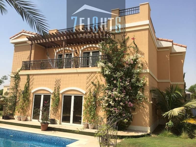 9 5 b/r independent high quality fully FURNISHED villa with maids room + private s/pool + landscaped garden