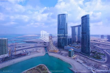 Studio for Sale in Al Reem Island, Abu Dhabi - studio-apartment-abu-dhabi-al-reem-island-city-of-lights-hydra-avenue-view. JPG