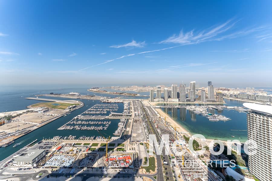 High Floor | Unfurnished | Stunning Palm View