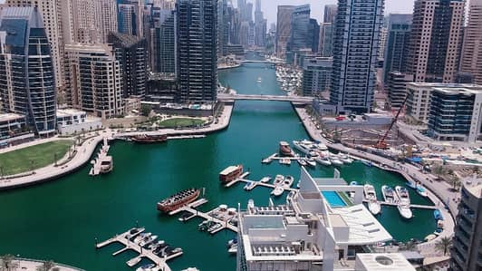 Dubai marina , 2 b/r with full marina view , 4 cheques ,chiller free , high floor , balcony Dubai marina , 2 b/r with full marina view , 4 cheques ,chiller free , high floor , balcony